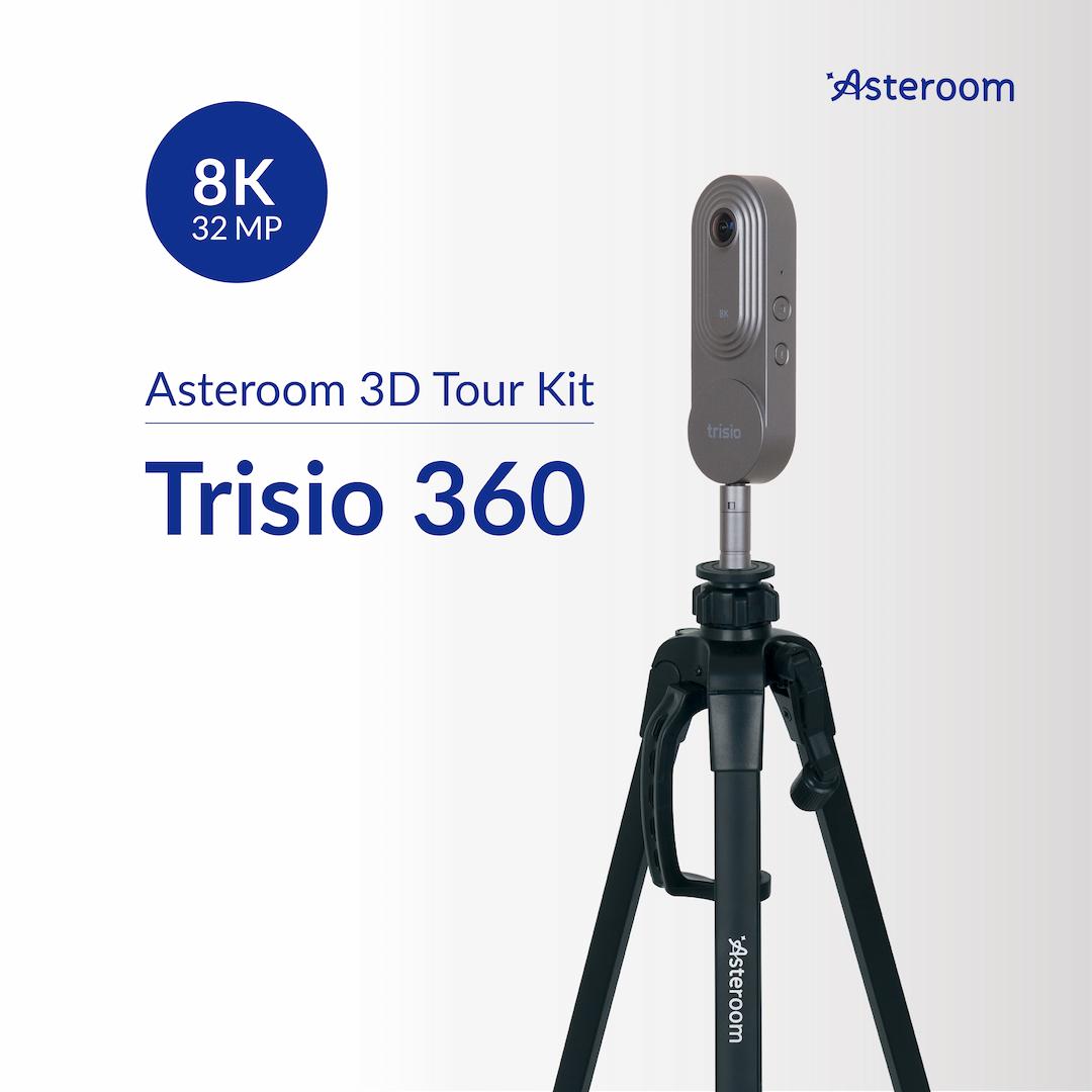 Asteroom 8K resolution 360 Camera -Trisio 360 with Tripod